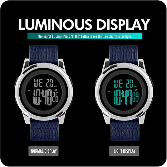 Ultra-vékony vízálló digitális sportóra - Charlie