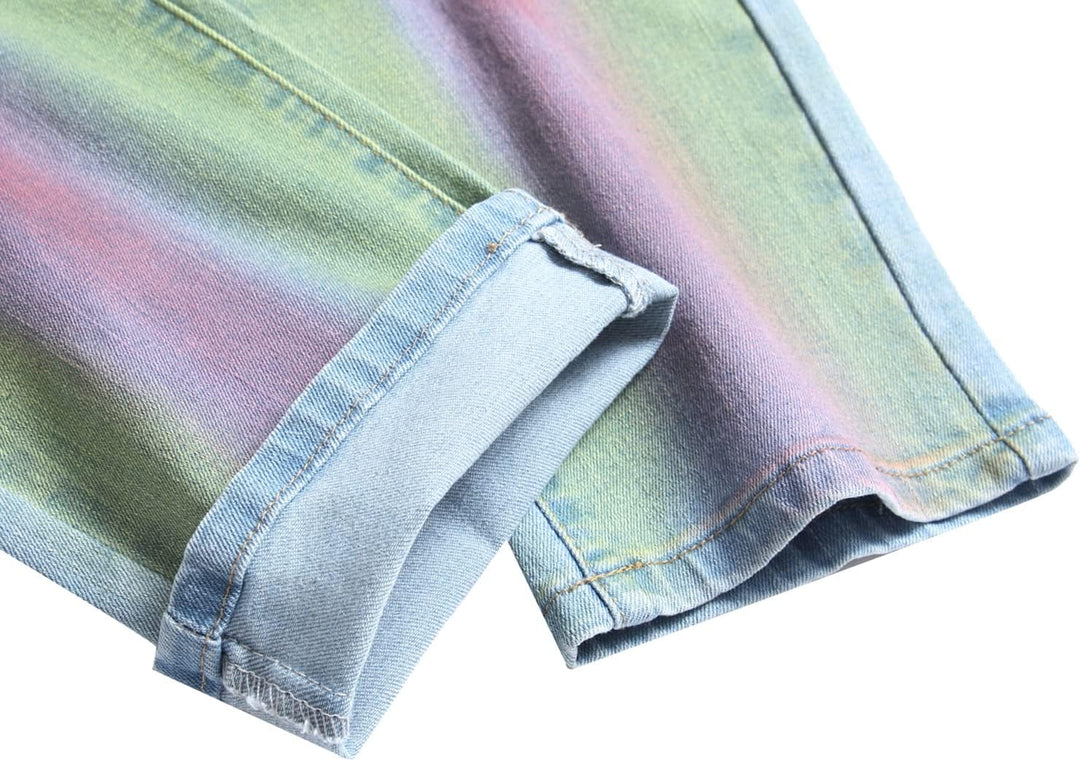 Férfi Slim-Fit Koptatott Farmer - Mick