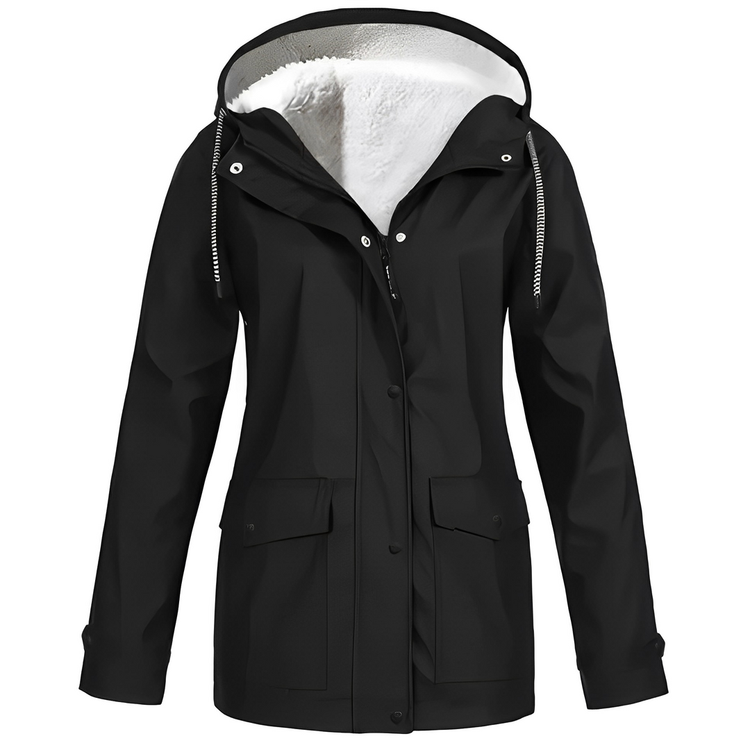 Fleece bélelt női esőkabát - WarmWarder
