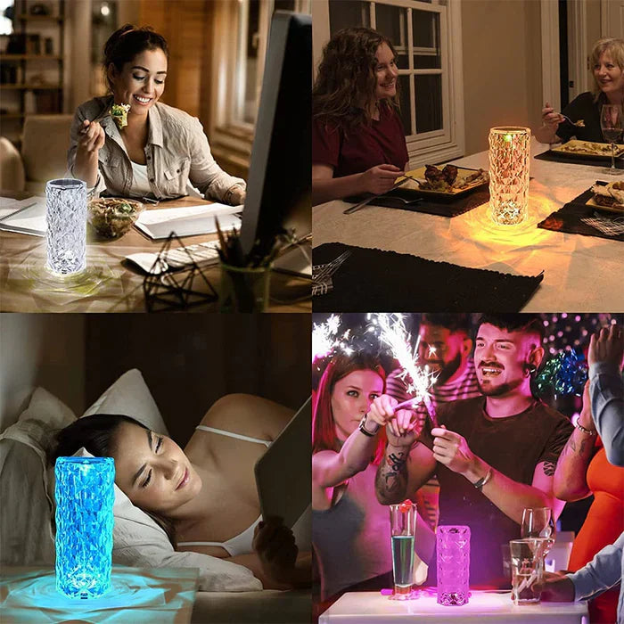 Kristály LED Lámpa - LumiCrystal
