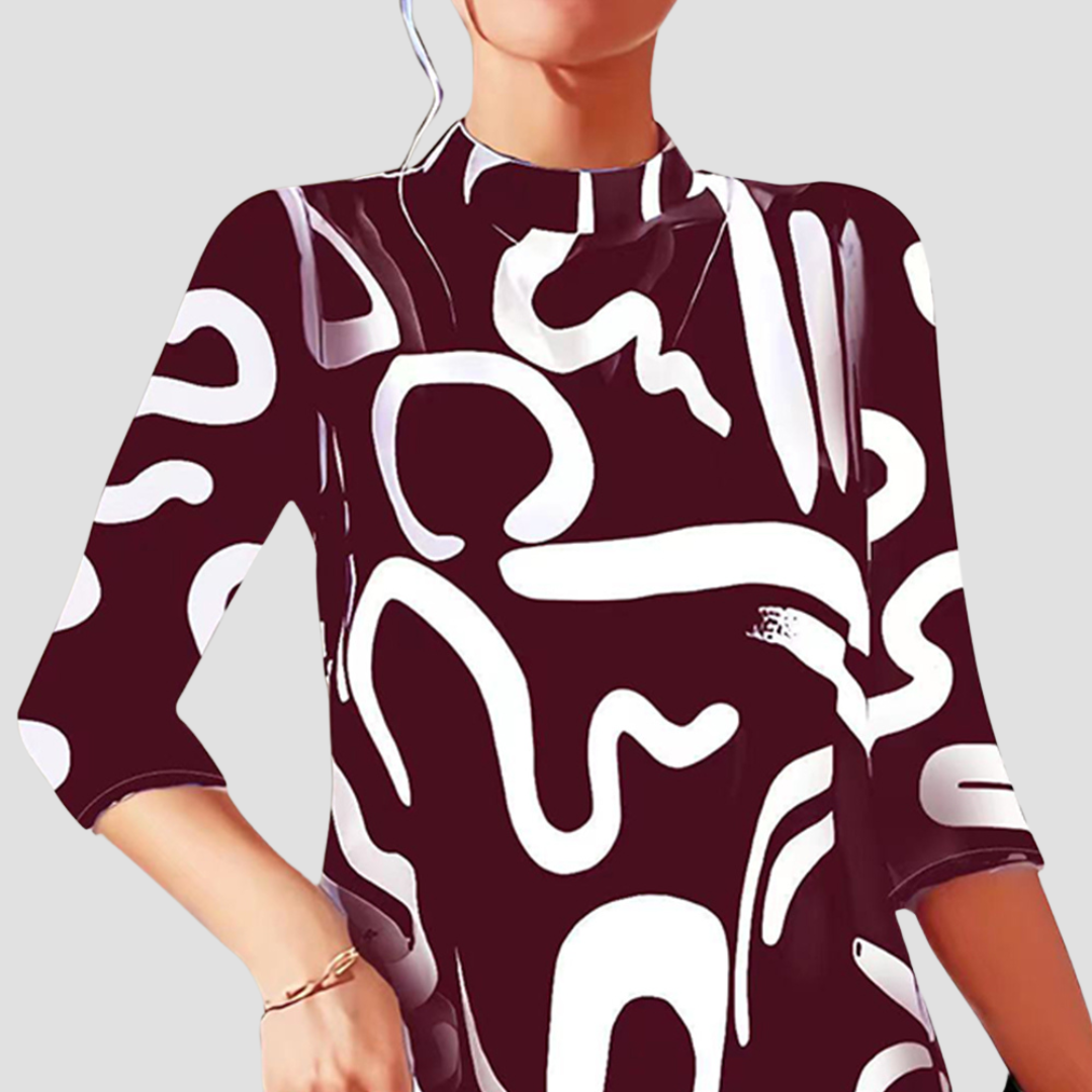 Miniruha hosszú ujjakkal és kerek nyakkivágással – Elanora