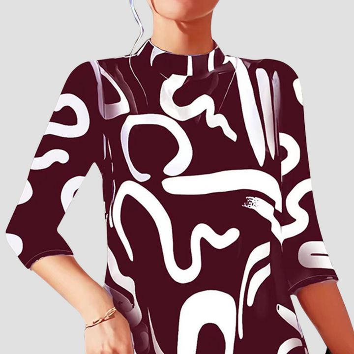 Miniruha hosszú ujjakkal és kerek nyakkivágással – Elanora