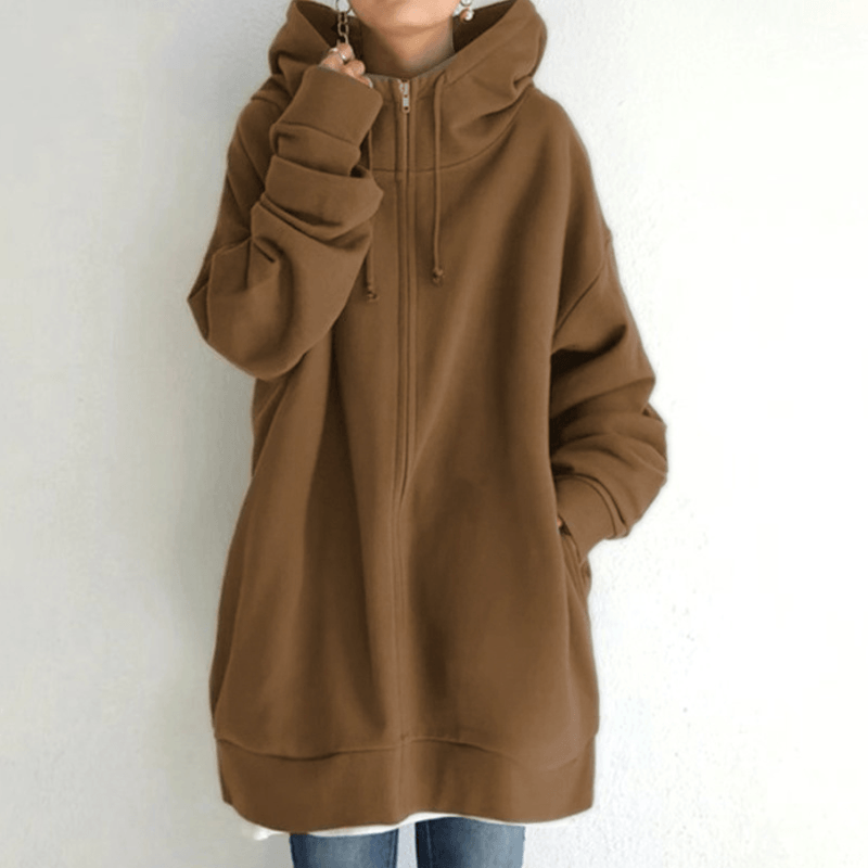 Kényelmes Női Kardigán Kapucnival - ComfyHood