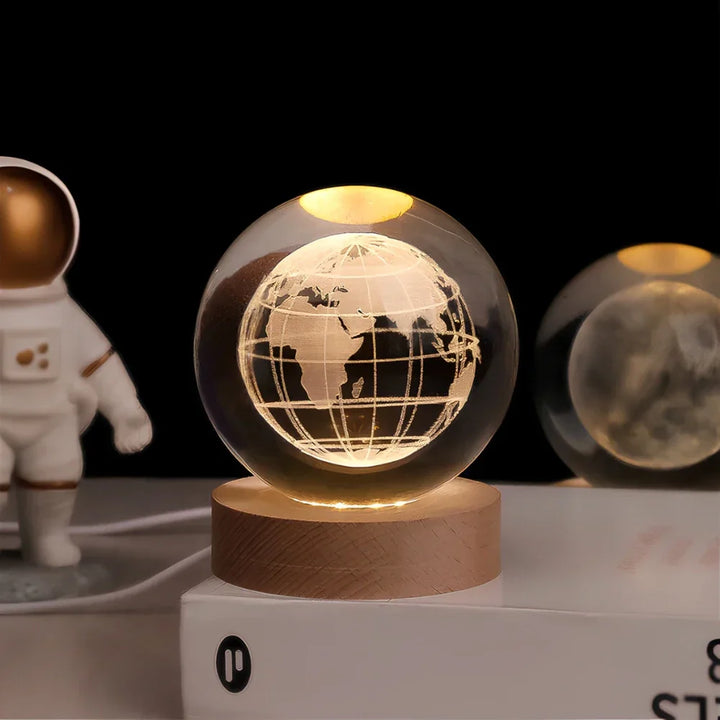 3D Gravírozott Kristálygömb - Celestia