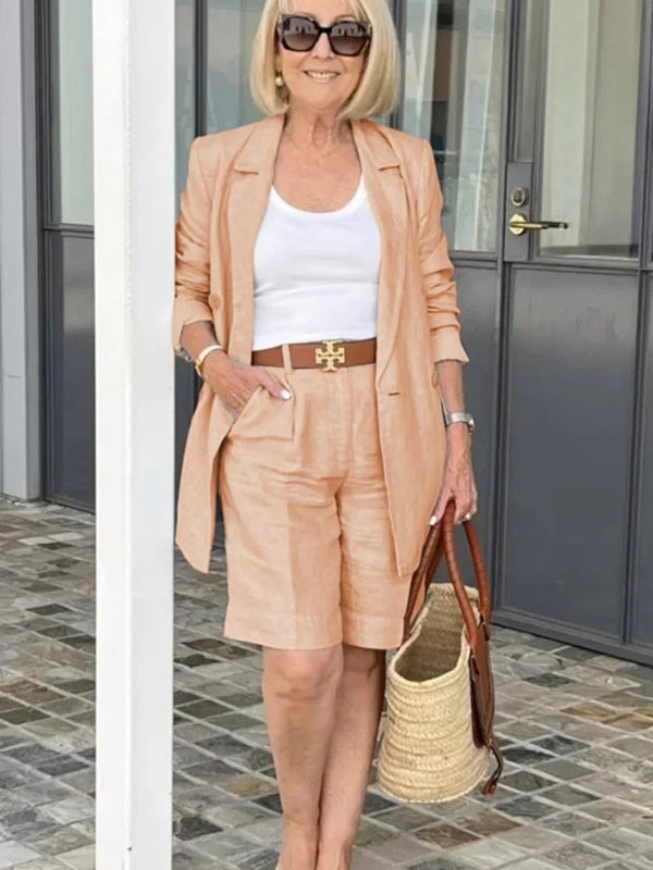 Trendi Női Vászon Nyári Öltözet – Camille