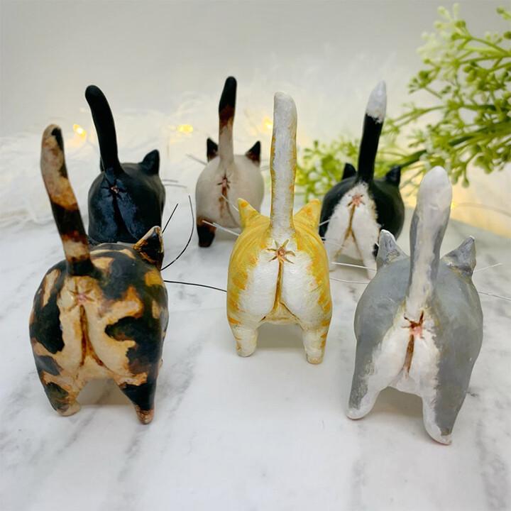 Egyedi Kézműves Macska Karácsonyi Díszek - Purrfect Holiday Hangers