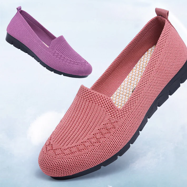 Kényelmes és légáteresztő női slip-on mindennapi cipők lábboltozat-támogatással – Leona