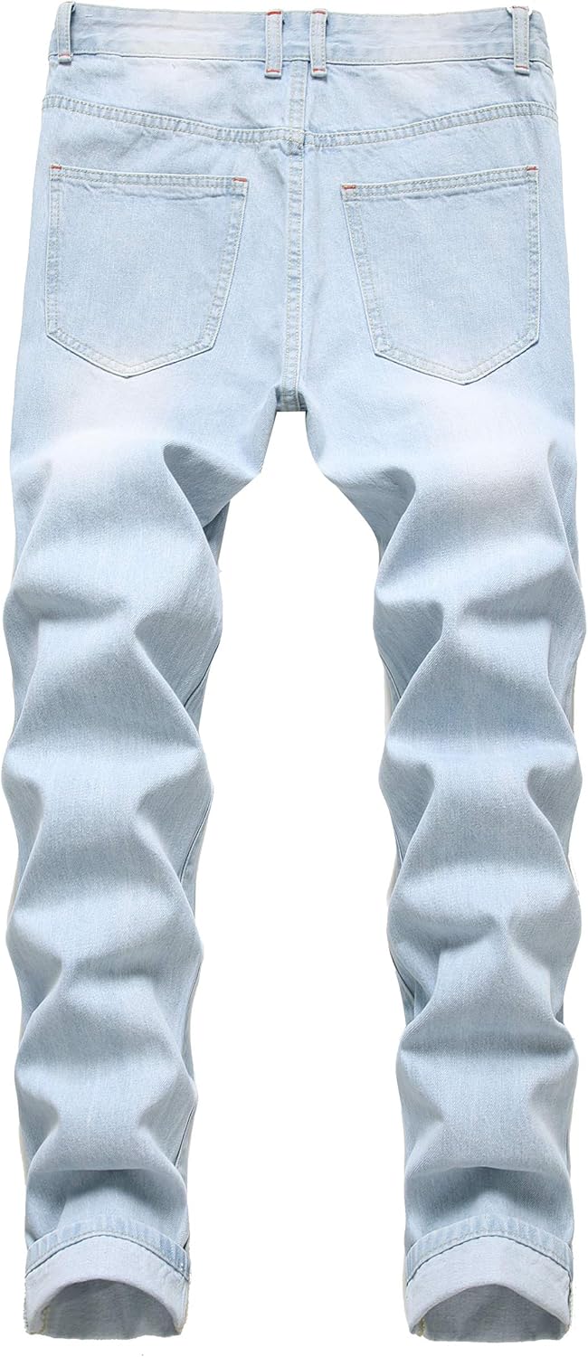 Férfi Slim-Fit Koptatott Farmer - Mick