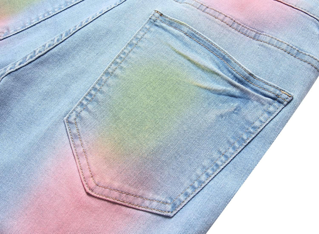 Férfi Slim-Fit Koptatott Farmer - Mick