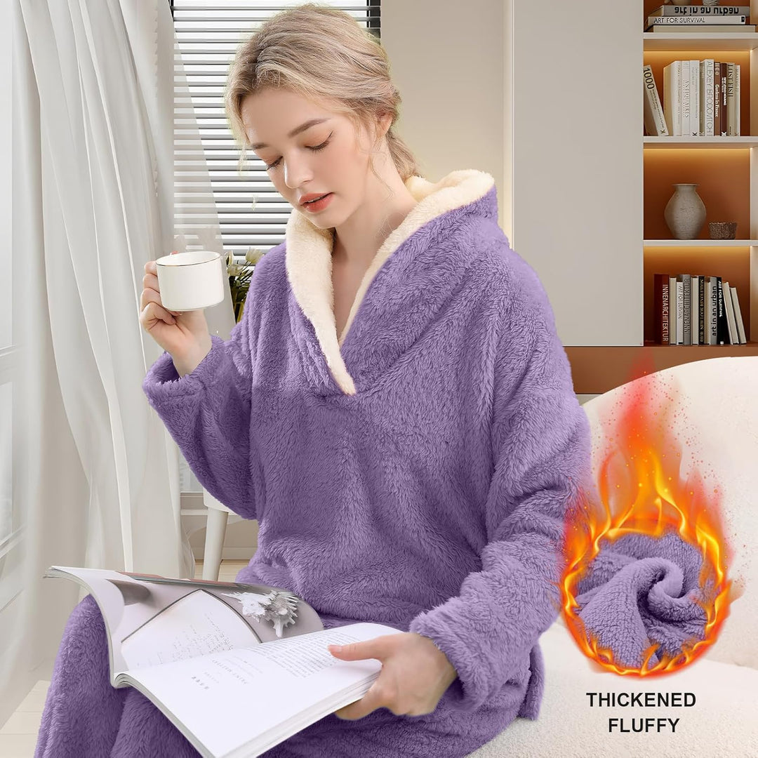 Fluffy pizsama szett hölgyeknek - CozyPlush