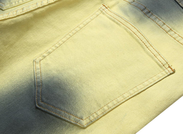 Férfi Slim-Fit Koptatott Farmer - Mick