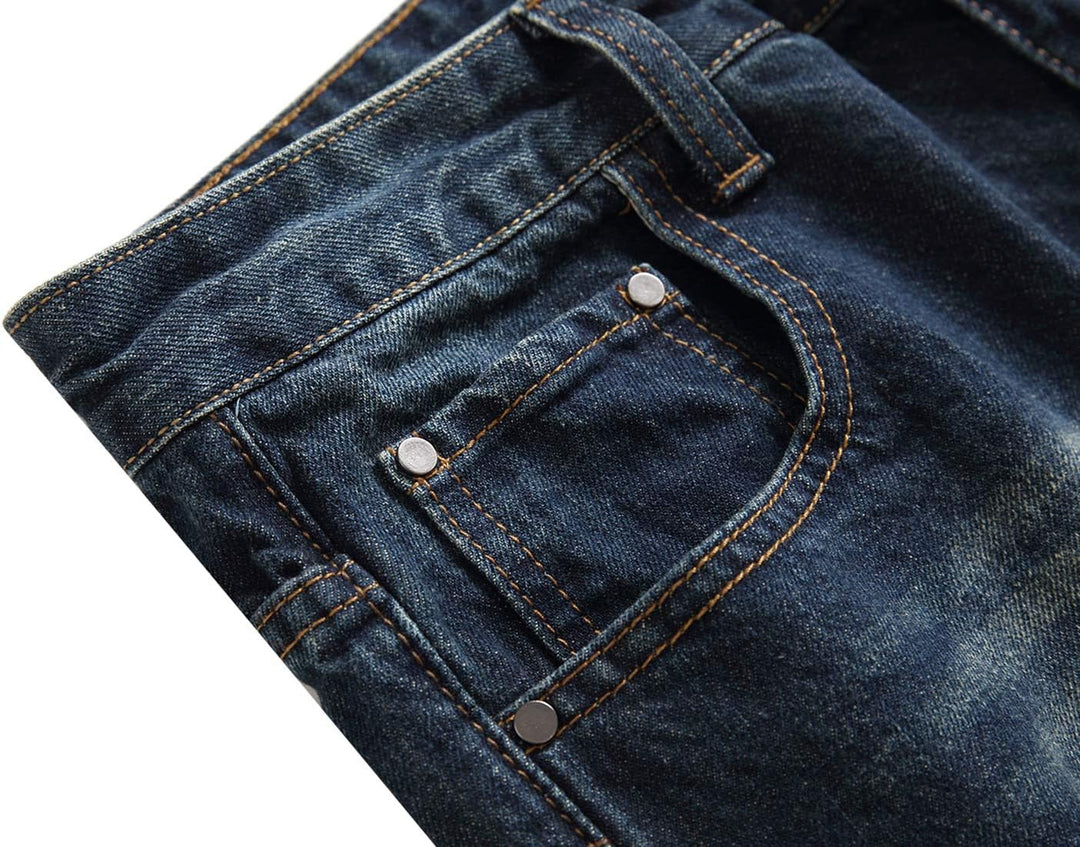 Férfi Slim-Fit Koptatott Farmer - Mick