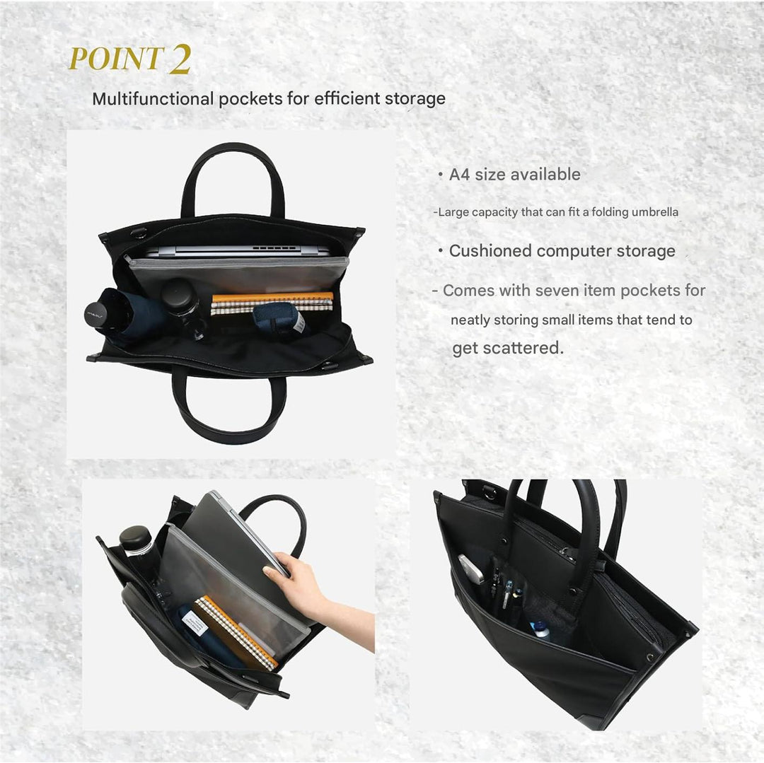 Szakmai 2-irányú üzleti aktatáska rendezett tárolással