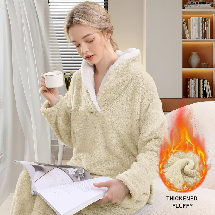 Fluffy pizsama szett hölgyeknek - CozyPlush