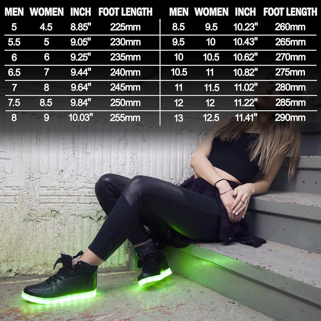 Divatos LED Tornacipők Újratölthető Világítással - LumaBoost