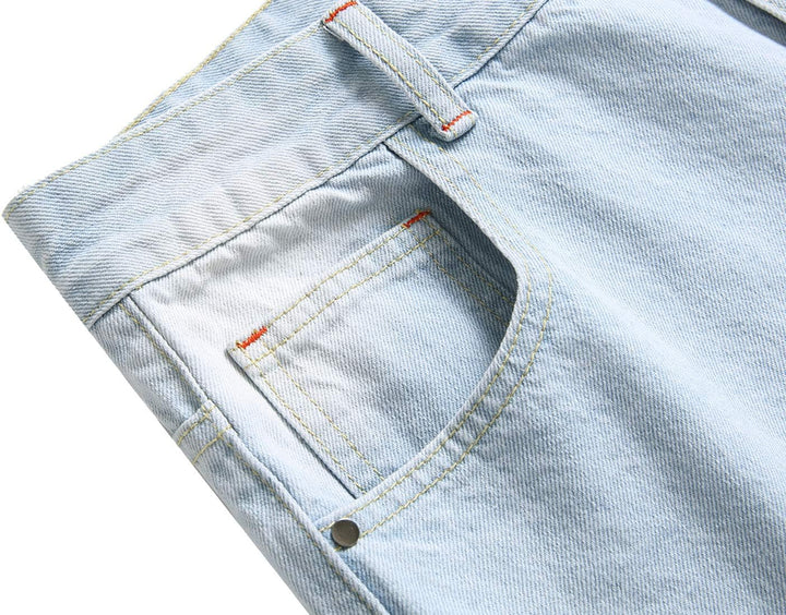 Férfi Slim-Fit Koptatott Farmer - Mick