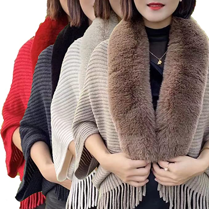 Louise Női Műszőrme Kabát – Luxus szőrmegallér | Egy Méret