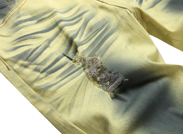 Férfi Slim-Fit Koptatott Farmer - Mick