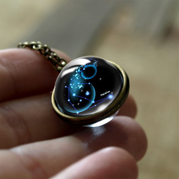 Üveges 12 Csillagjegy Védelmező Medál - Sofia