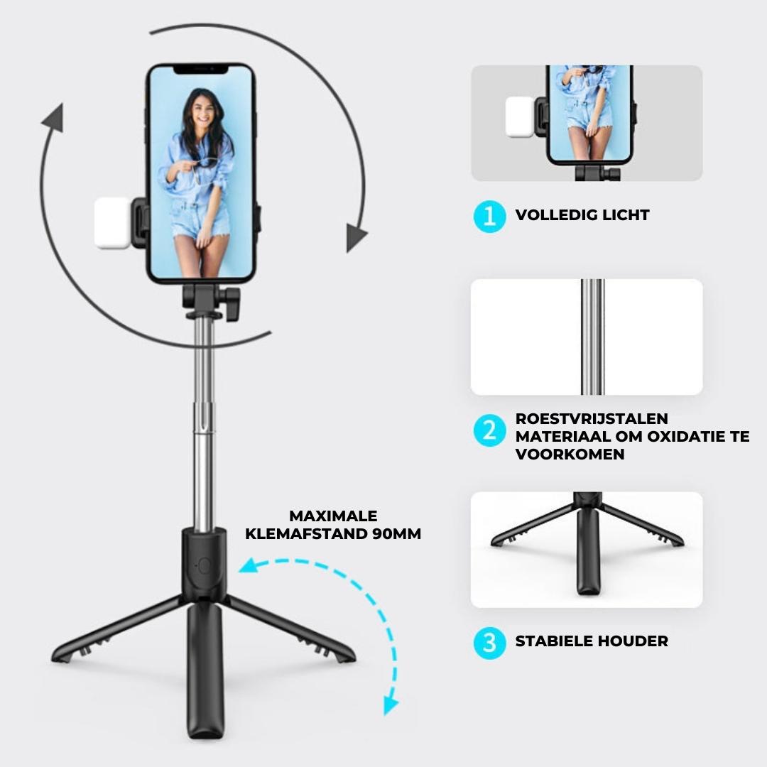 Bluetooth Selfiestick & Statief - FlexiShot