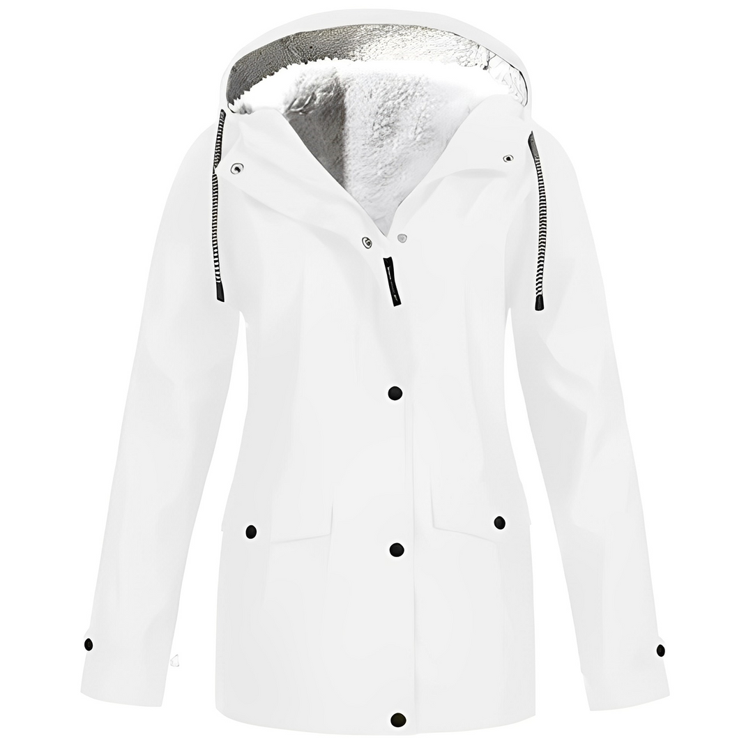 Fleece bélelt női esőkabát - WarmWarder