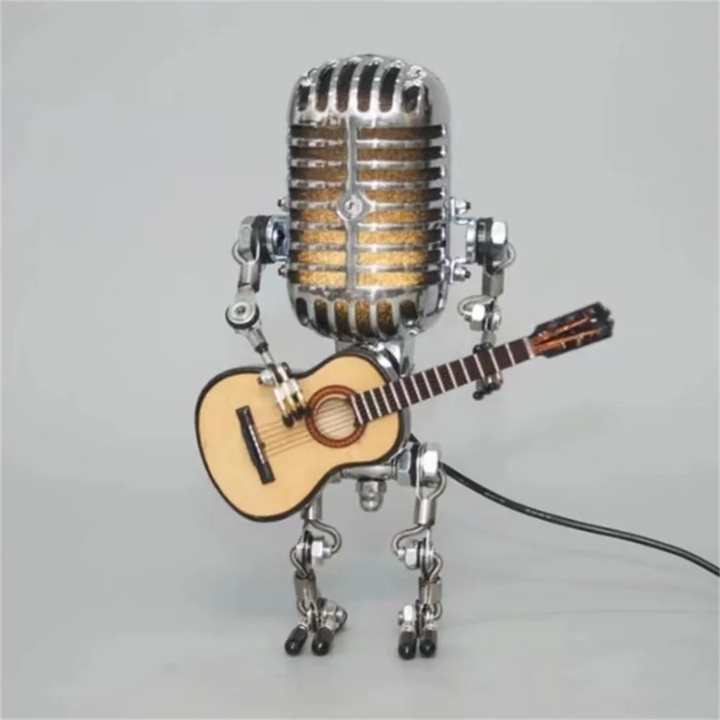 Dekoratív Mikrofon Robotlámpa Gitárral – Max