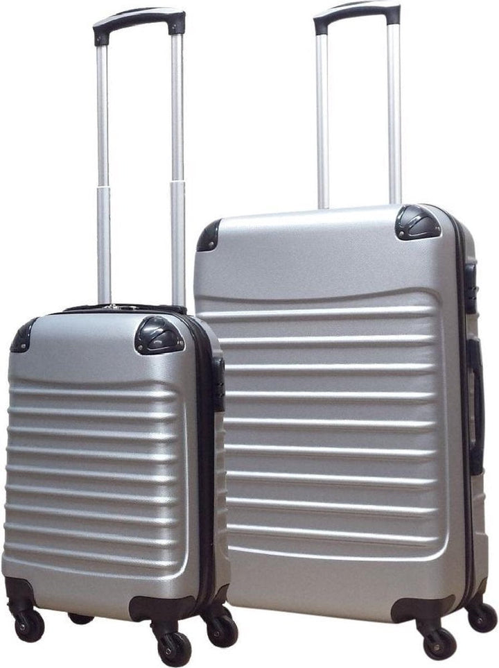 2 részes merev falú bőröndkészlet – Milano Silver