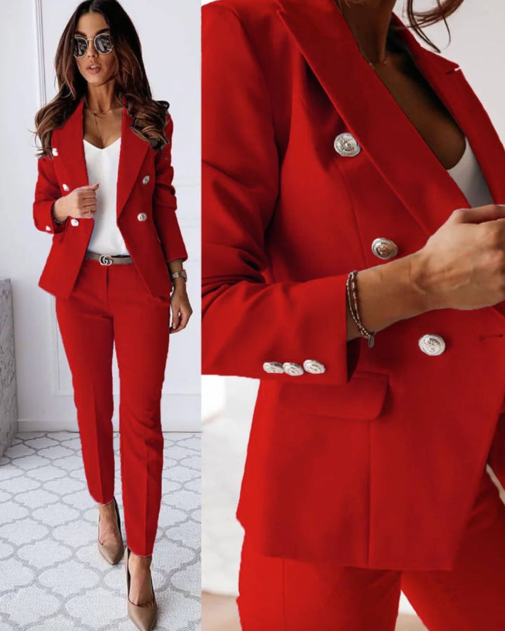Két részes női slim-fit szett modern üzleti megjelenéshez – Valentina