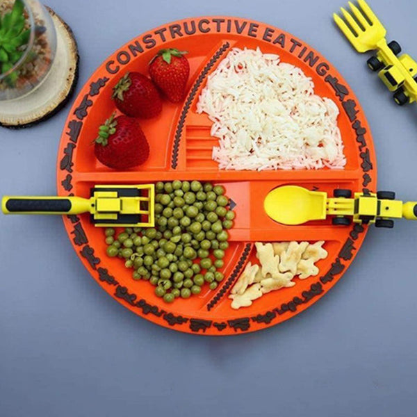 Bulldozer Gyerekevőeszköz Készlet - ConstructoFork