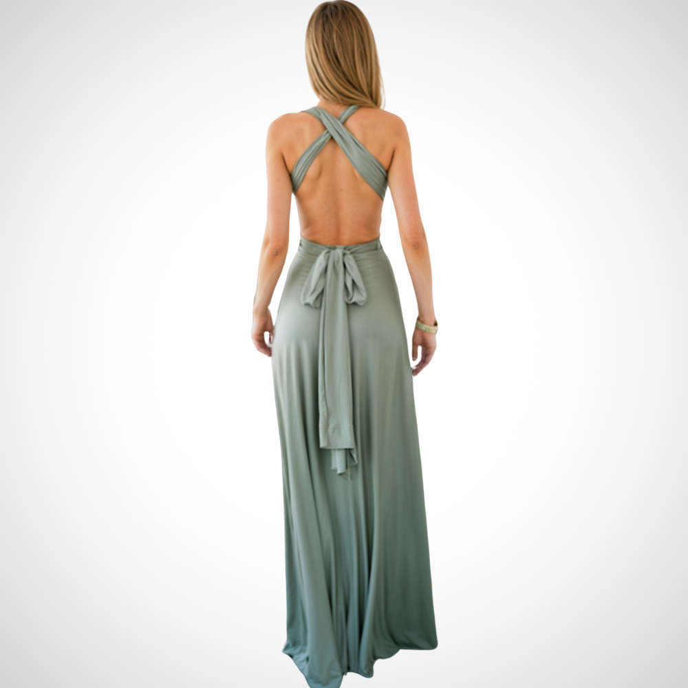 Elegáns, nőies szabású, hosszú maxi ruha – Celine