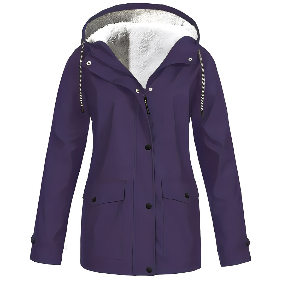 Fleece bélelt női esőkabát - WarmWarder