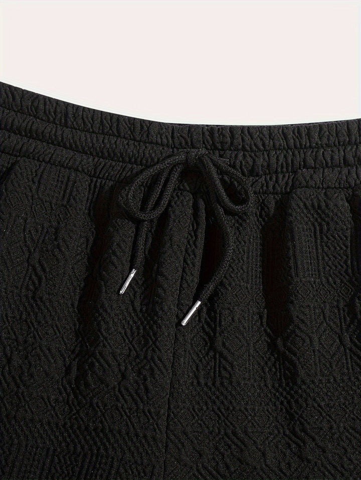 Nyári férfi rövidnadrág alap stílusú, zsinórral a kényelemért - Finn (1+1 INGYEN)