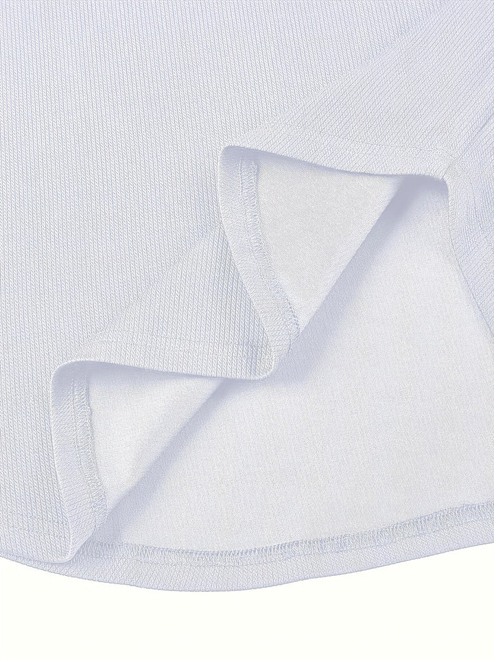 Férfi póló mély V-nyakkal és textúrával – Rafael