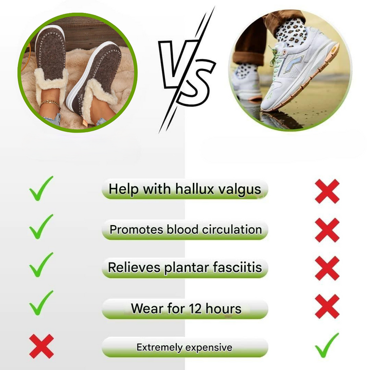 Női kényelmi cipők plüss béléssel – Valeria