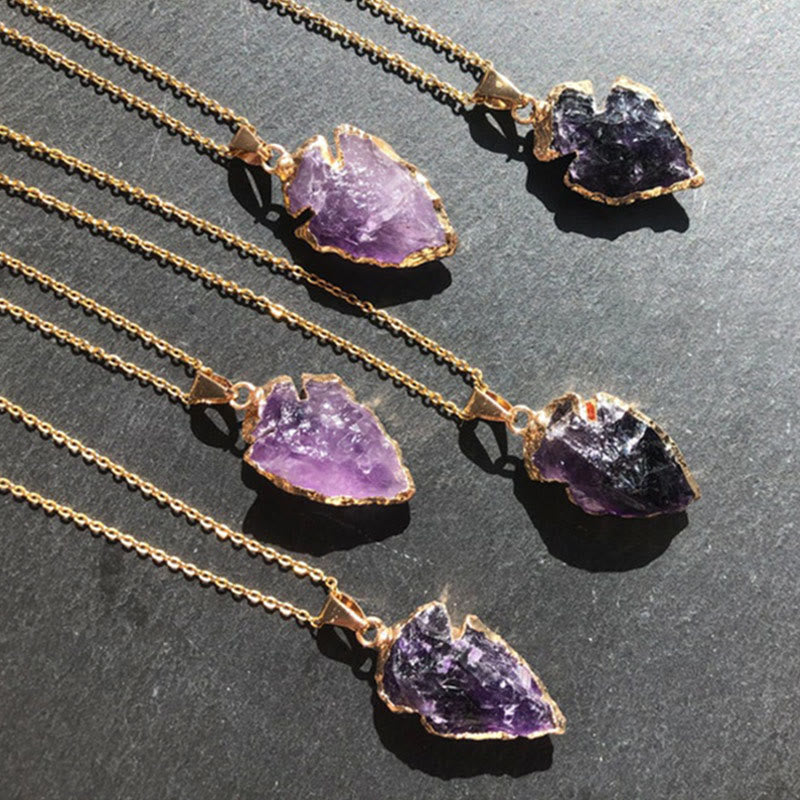 Természetes Kristály Karneol Lándzsapont Nyaklánc - Aeliana