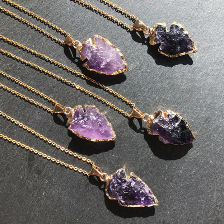 Természetes Kristály Karneol Lándzsapont Nyaklánc - Aeliana