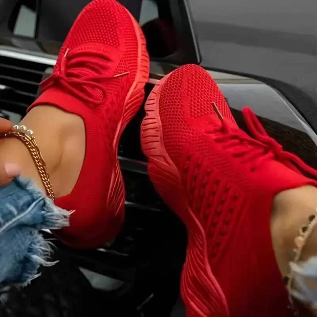 Lélegző női chunky sneaker fűzős – Saphira