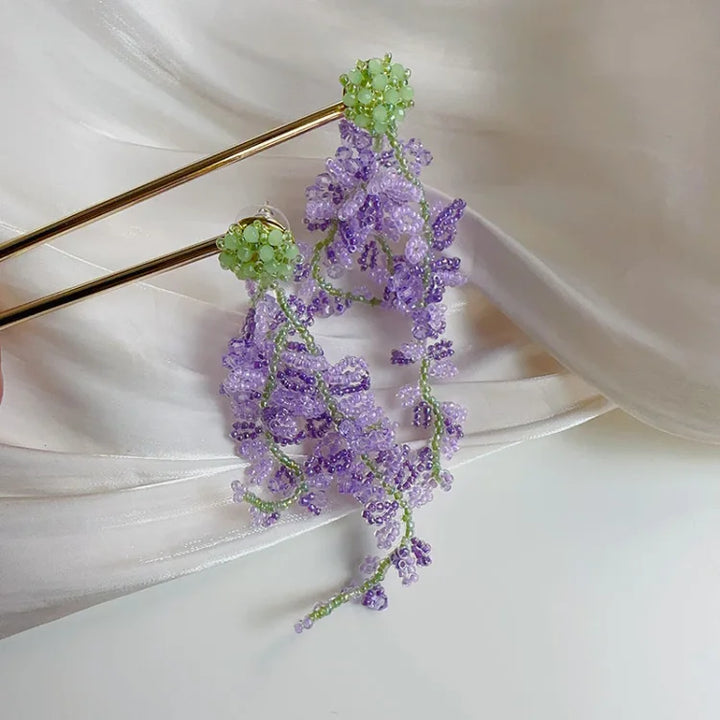Wisteria Csokor Fülbevalók Erdei Témával - Aurelia