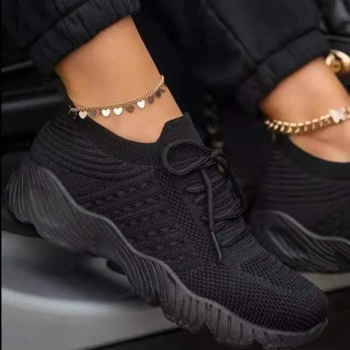 Lélegző női chunky sneaker fűzős – Saphira
