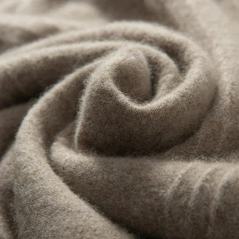 Meleg, laza férfi pulóver félig cipzárral - Logan