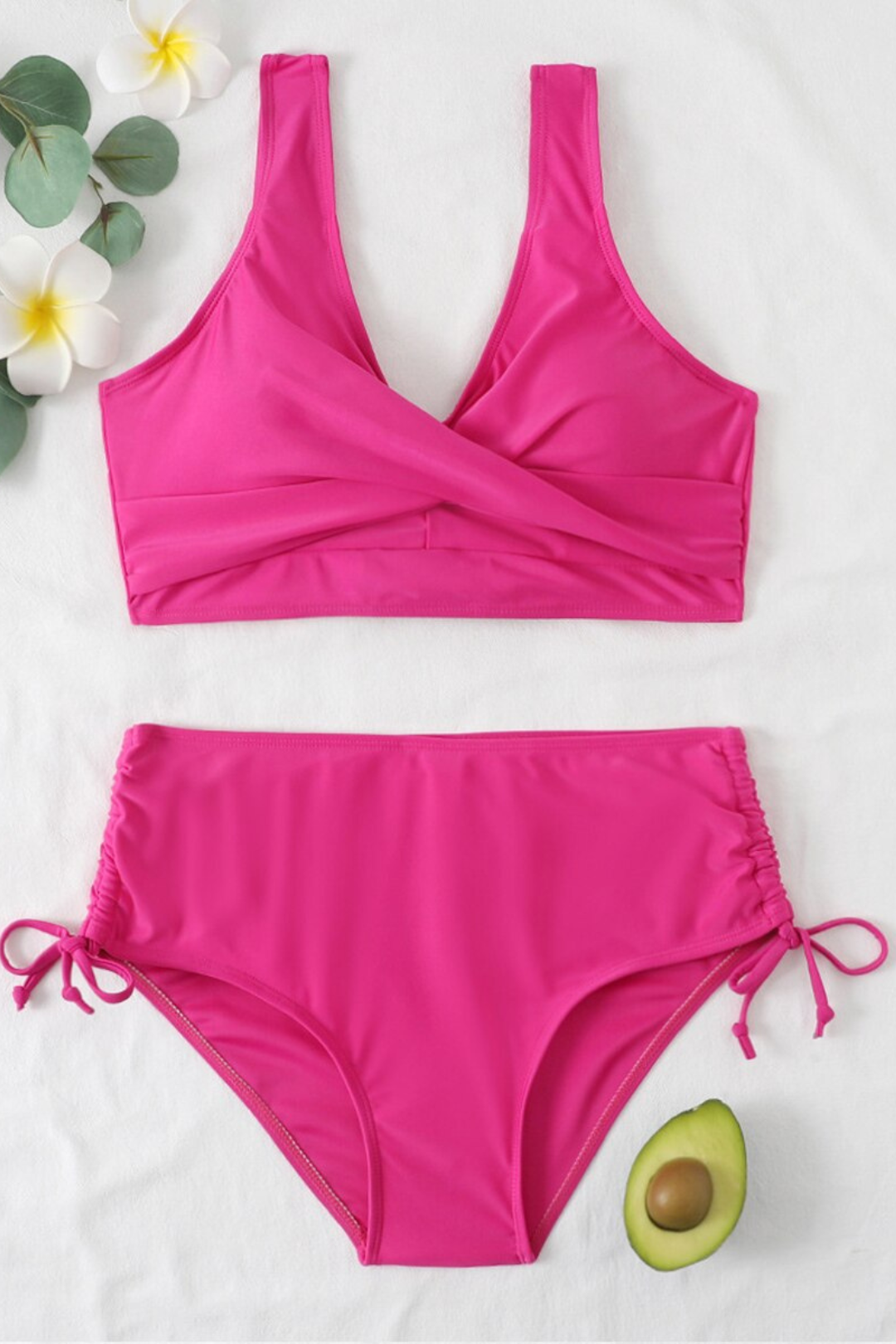 Színes bikini húzózsinórral és csavarodott részlettel – Zaraï