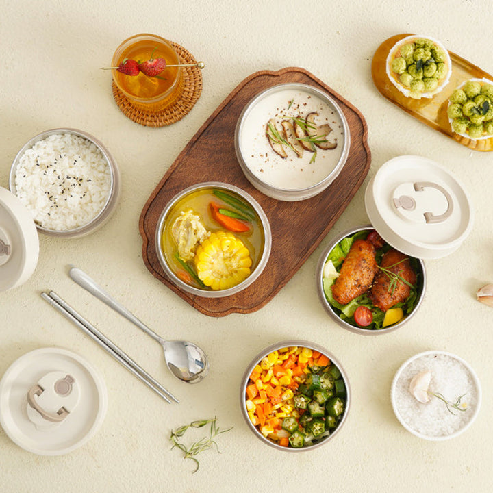 Többrétegű Szigetelt Uzsonnás Doboz INGYENES Hordtáskával - ThermoBox