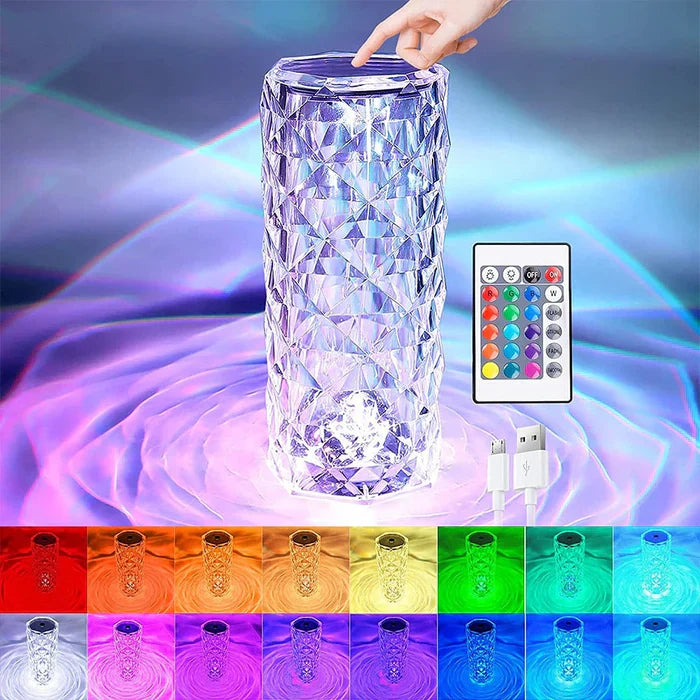 Kristály LED Lámpa - LumiCrystal