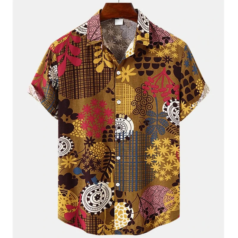 Könnyű és Stílusos Trópusi Ing Virágmintával Férfiaknak – Mateo