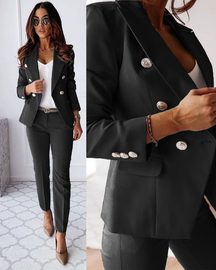 Két részes női slim-fit szett modern üzleti megjelenéshez – Valentina