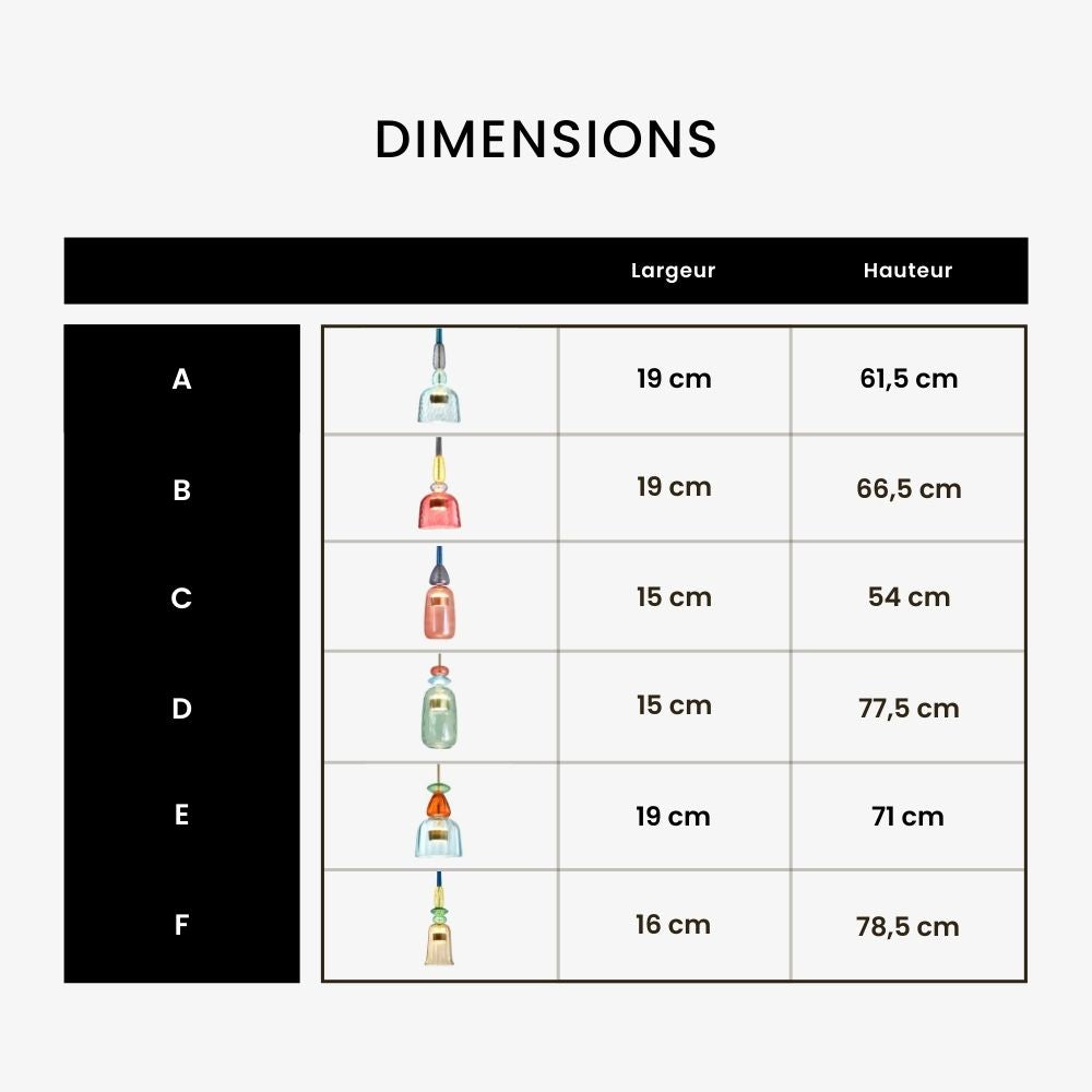 Stílusos Színes Mennyezeti Lámpa - Sofia