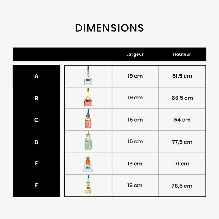 Stílusos Színes Mennyezeti Lámpa - Sofia