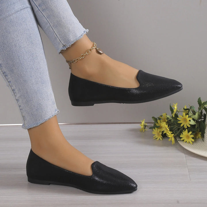 Elegáns csipke balerina cipők stretch anyaggal - Vivienne