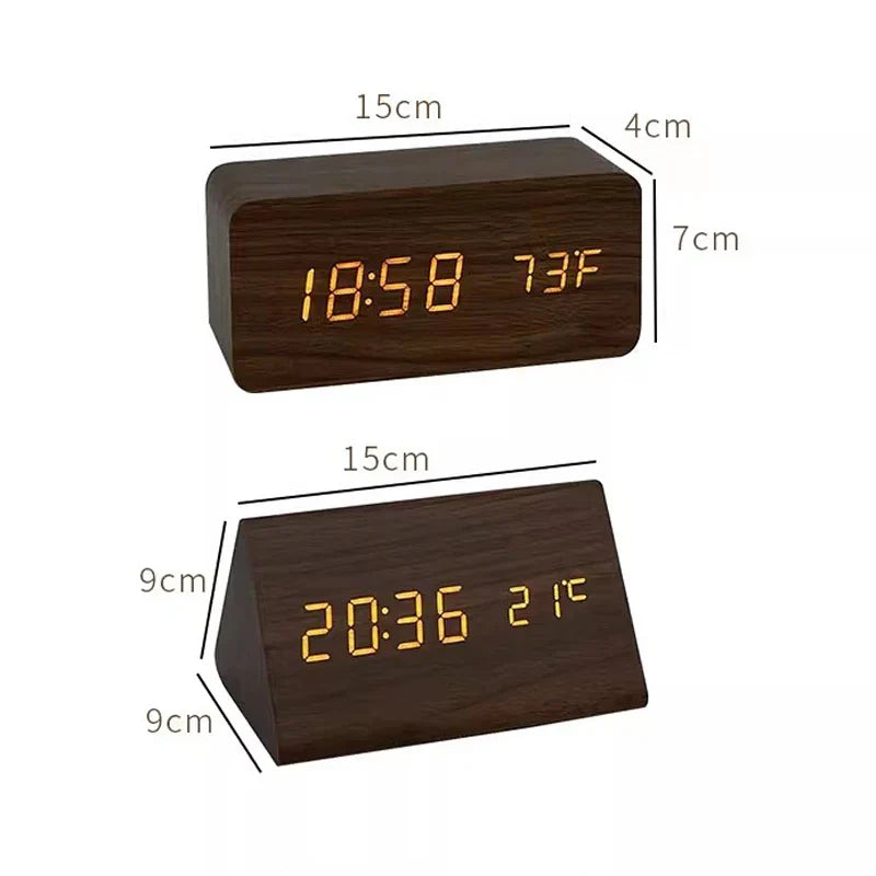 Fa LED Óra Hangosvezérléssel - EcoClock