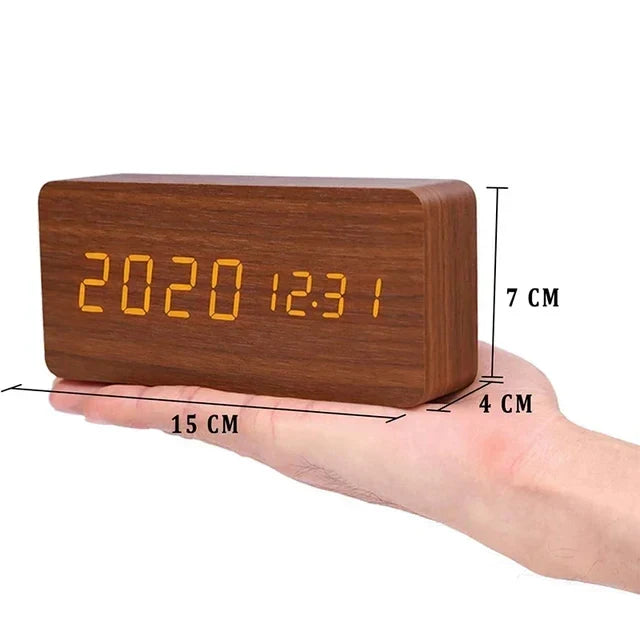 Fa LED Óra Hangosvezérléssel - EcoClock